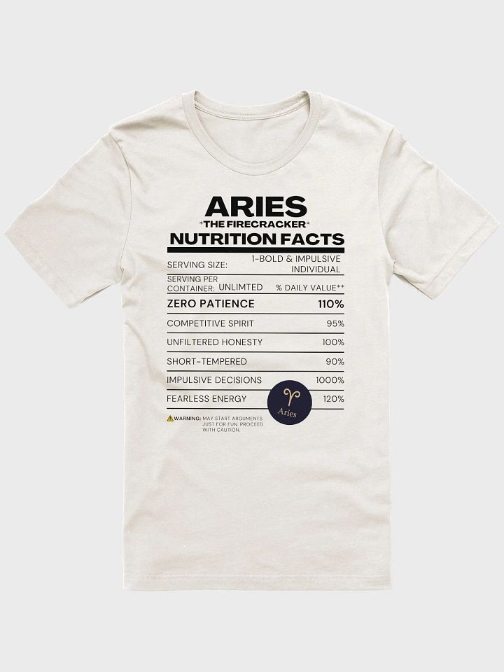 Golden Aries Zodiac T-Shirt product image (2)