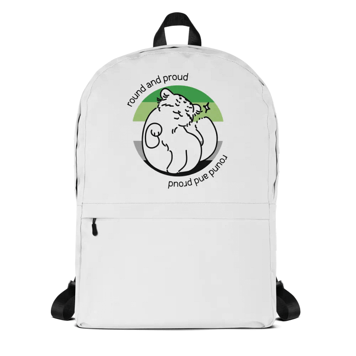 Round and Proud Manul Aromantic Version - Backpack product image (1)