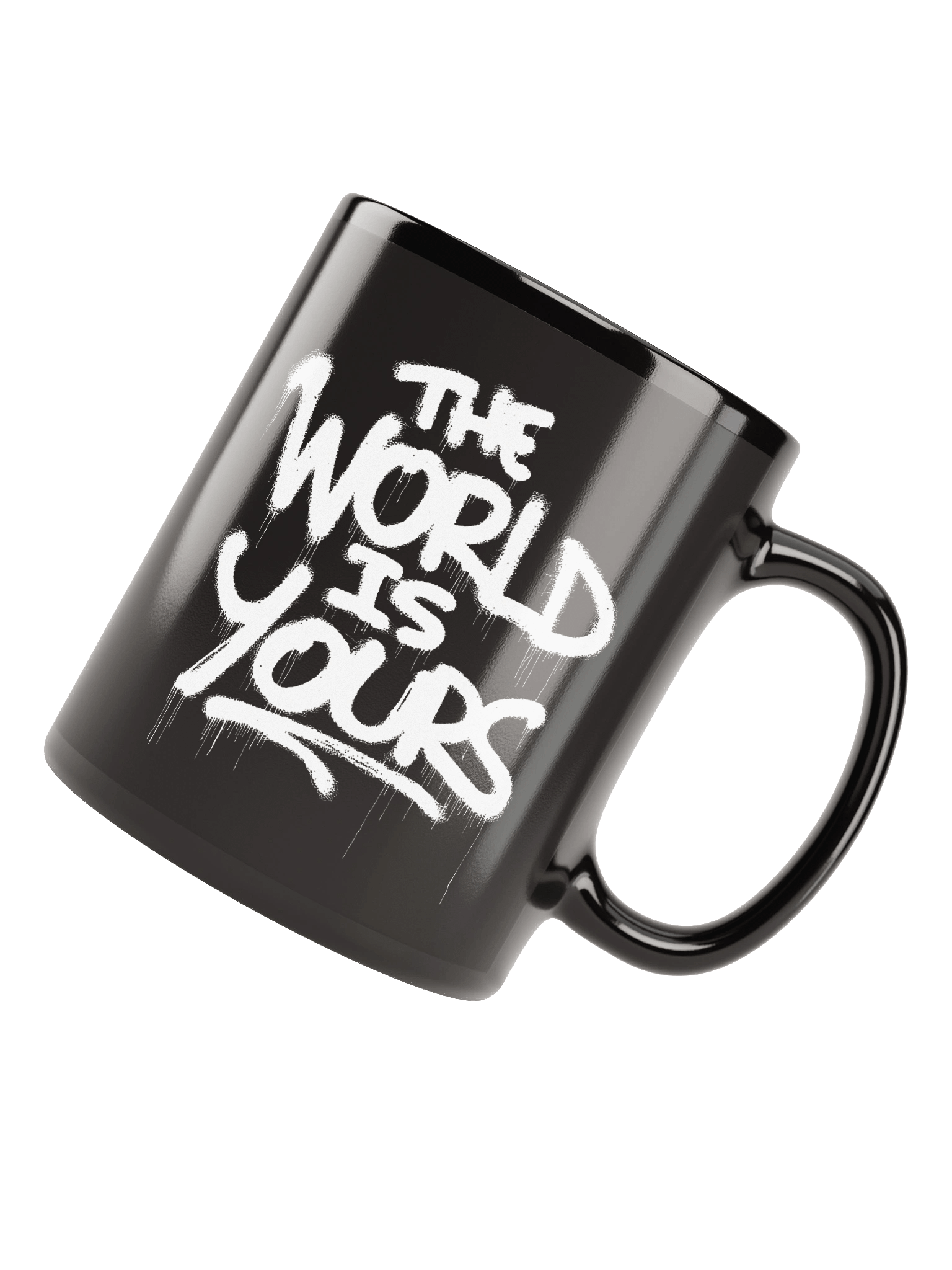 The World Is Yours Black Mug product image (8)