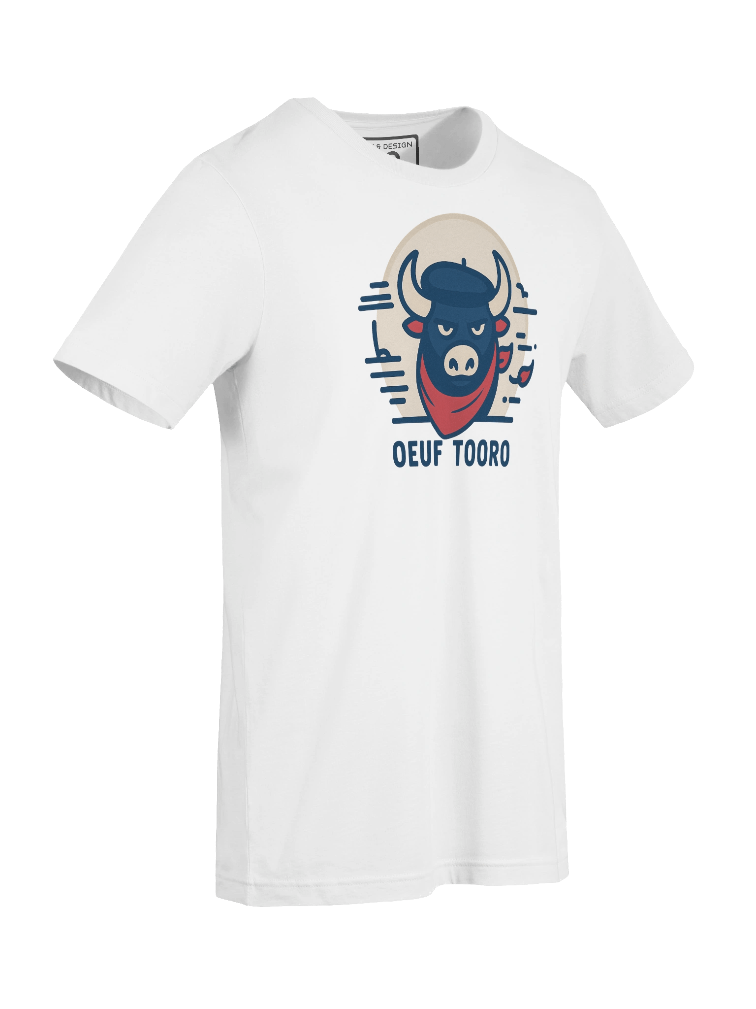 French Bull Graphic T-Shirt – OEUF TOORO by M-Art & Design product image (3)