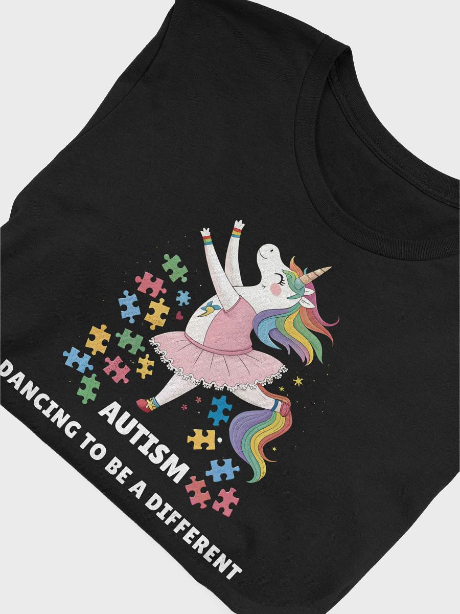 Autism Awareness Unicorn T-Shirt | Dancing to a Different Beat | Girls' Neurodiversity & Inclusion Tee product image (5)