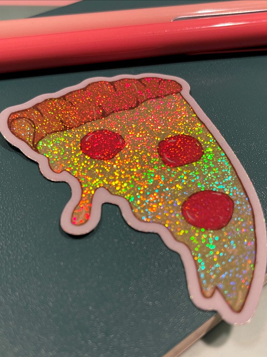 Holographic Pizza Slice Sticker product image (2)