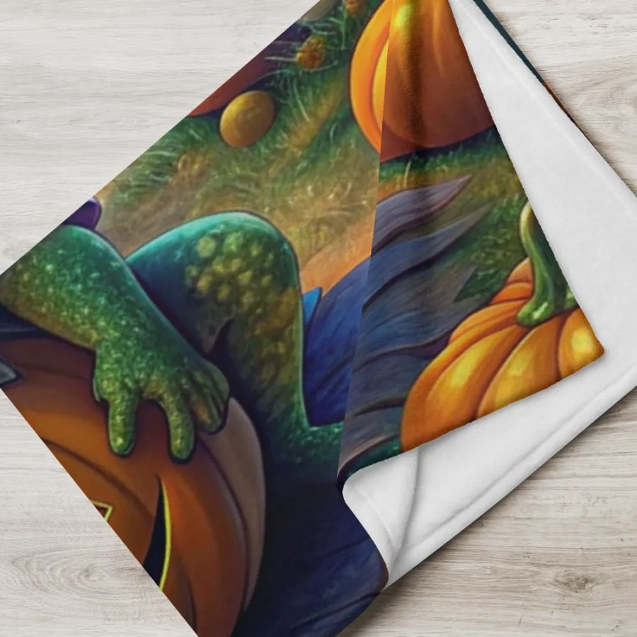 Cute Frog Halloween Blanket product image (17)