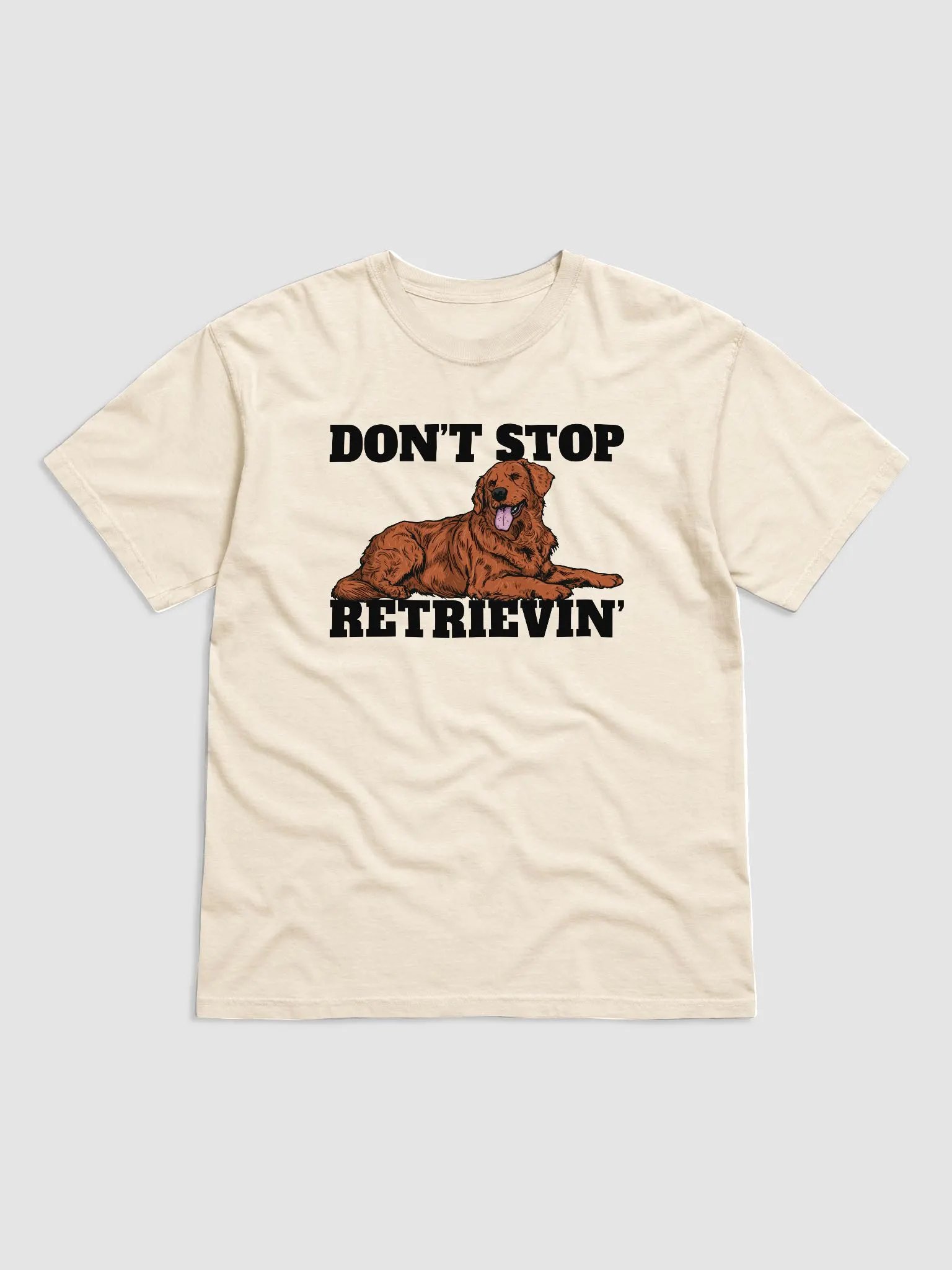 Don't Stop Retrievin' T-Shirt of a Golden Retriever(Red) | Funny T-Shirt for Goldie Paw-rents product image (17)