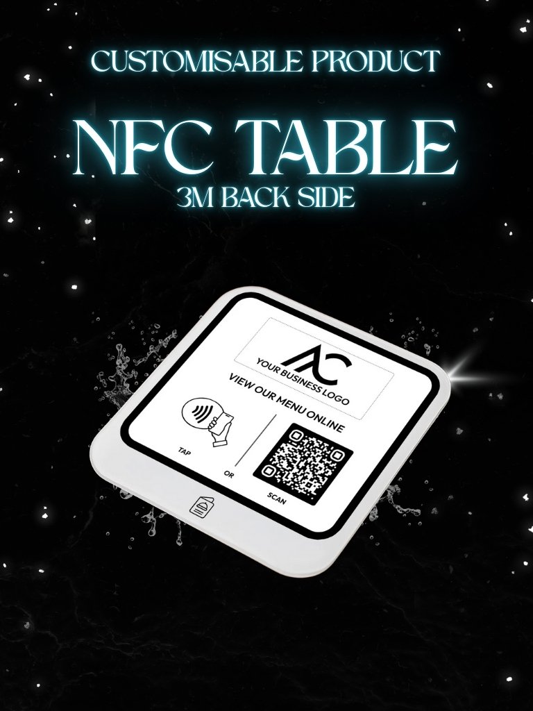 Acrylic Plate – NFC Embedded, 3M Tape (Matte Finish) product image (3)
