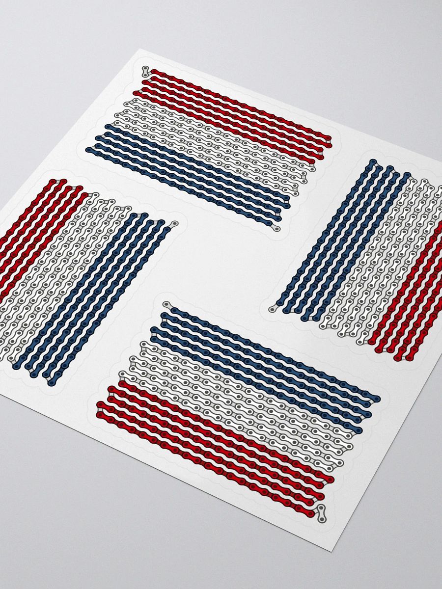 Netherlands Bike Chain Flag Sticker 4 Pack product image (3)