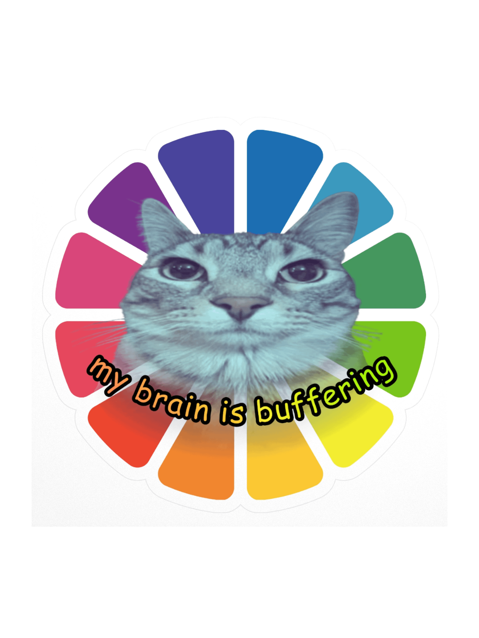 My brain is buffering sticker product image (1)