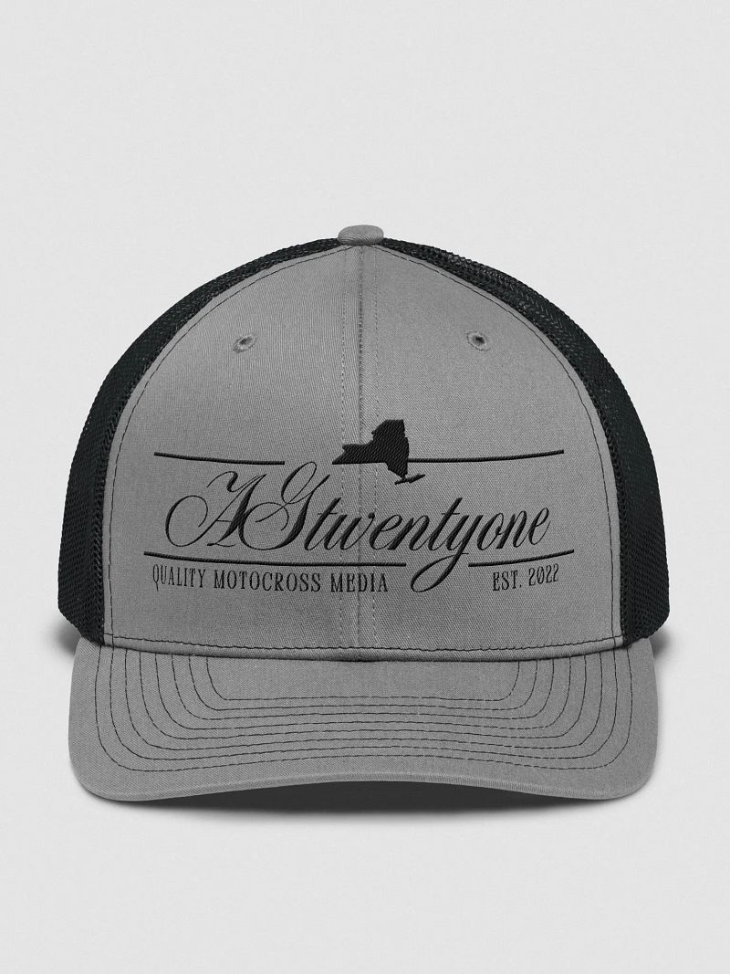 AG21 Script Trucker Hat (Black)