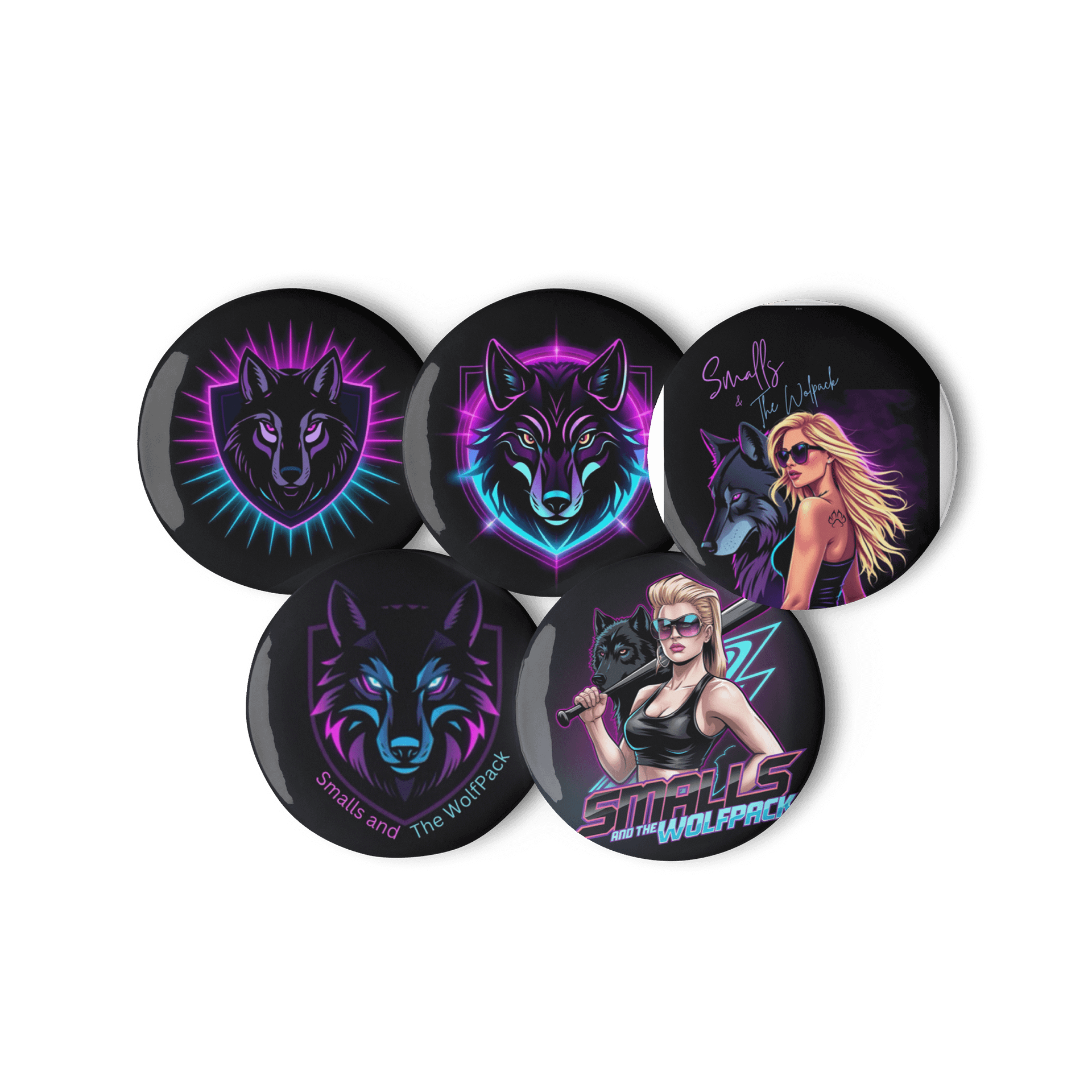 Smalls and The Wolfpack Buttons product image (2)