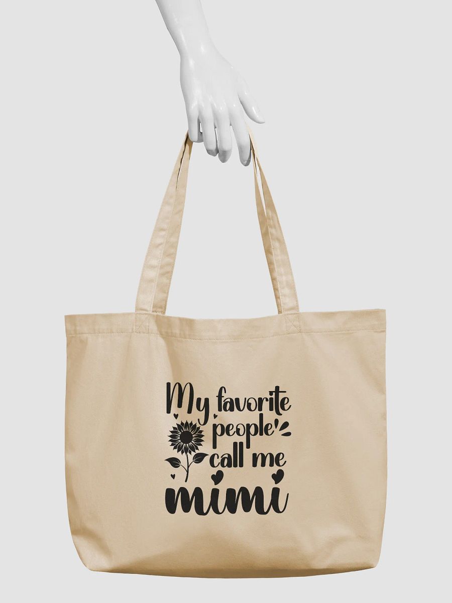 My Favorite People Call Me Mimi, Grandma Eco Tote Bag - Cream product image (4)