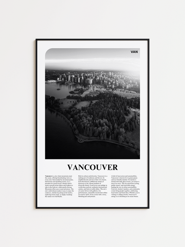 Vancouver 01 Newspaper Poster product image (1)