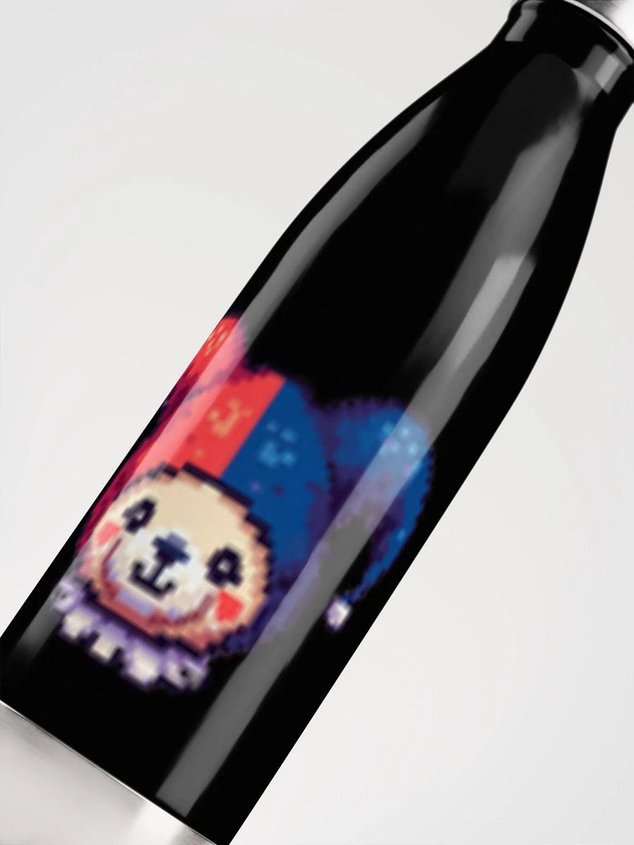 Pixel Art Teddy Bear Jester Stainless Steel Water Bottle product image (5)