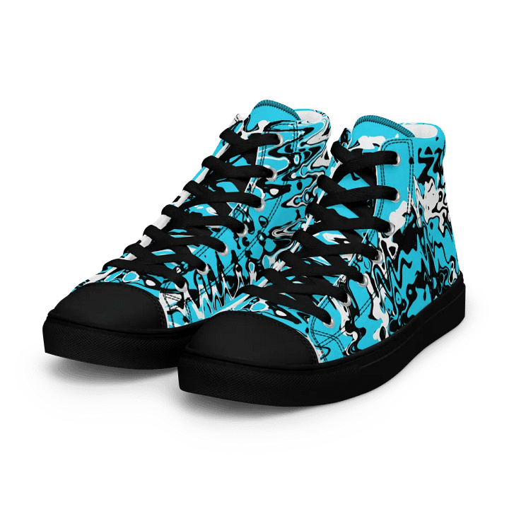 Cyberblue, high top canvas shoes (womens) product image (1)