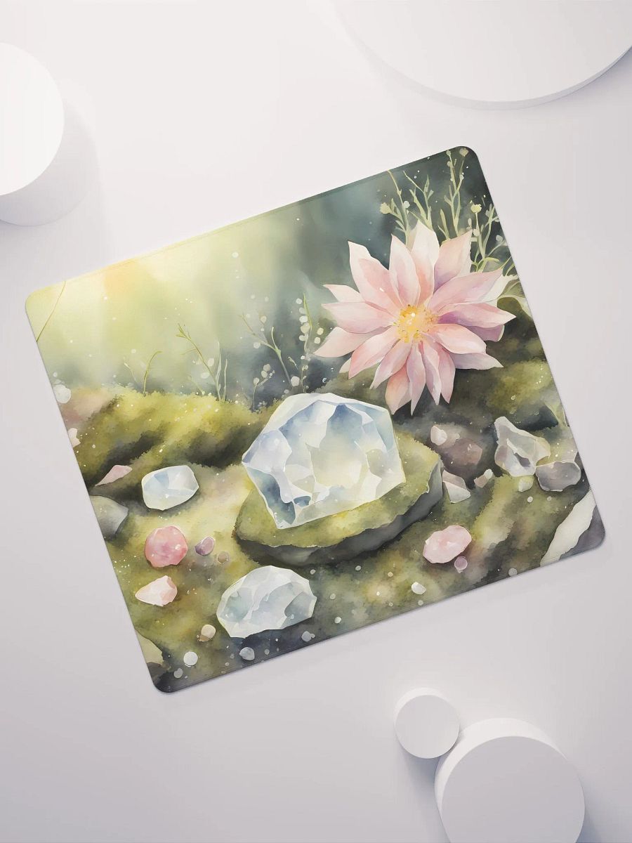 Crystals and Flowers on Moss, Gaming Mouse Pad, 2 Sizes product image (7)