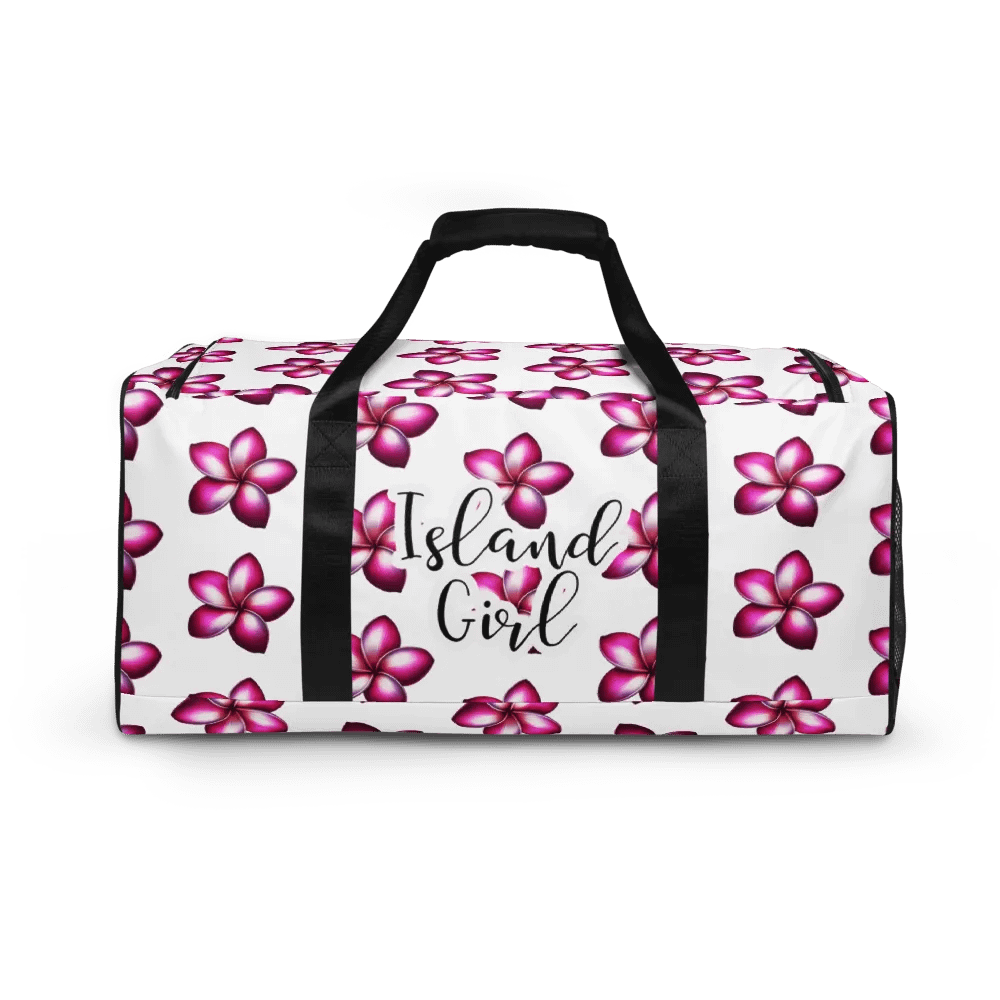 Island Girl Plumeria Duffle Bag - Tropical Bliss for Your Adventures product image (10)
