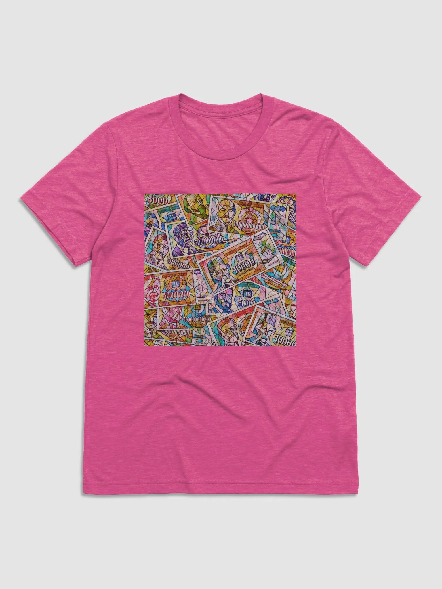 Jugoslovenski inflatorni dinar 1993 (Kolaž/mozaik) Bella+Canvas Triblend Short Sleeve product image (1)