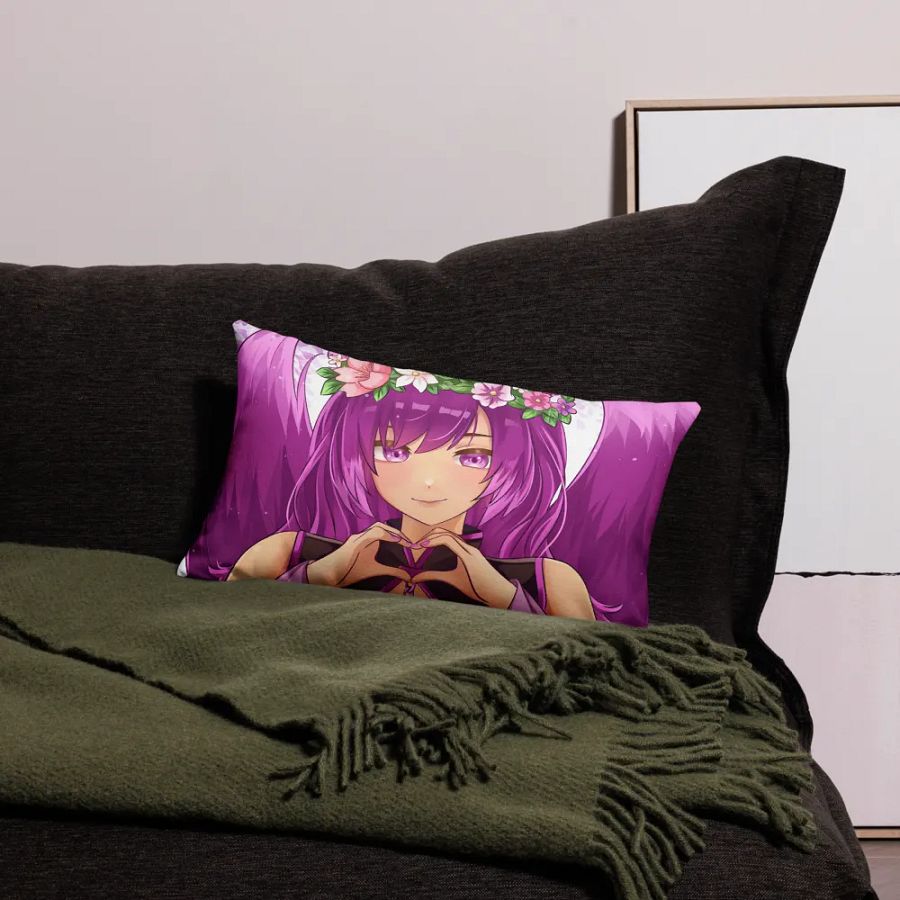 Floral Heart Anime Premium Pillow Case product image (24)