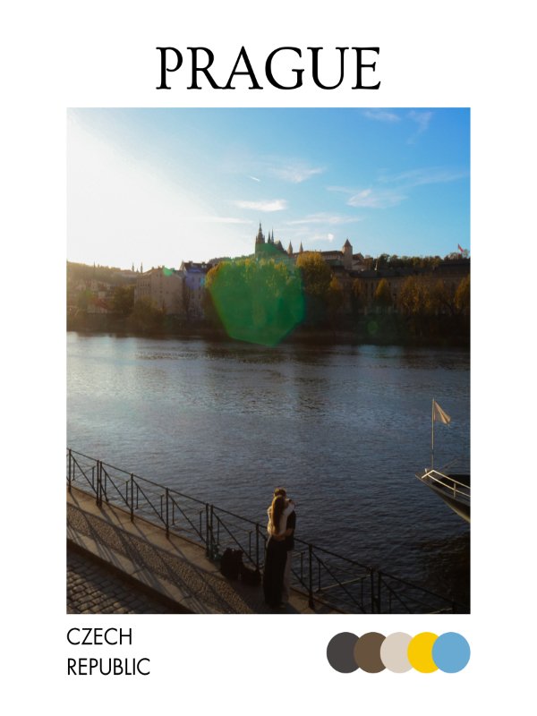 Sunset on Vltava River - Digital product image (1)