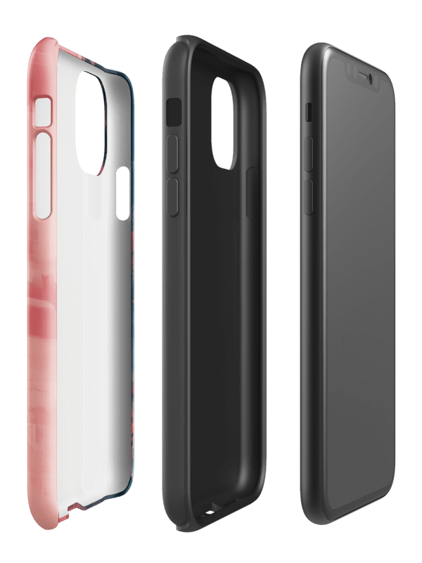 Black Cat Pink Vaporwave Aesthetic - Tough Phone Case product image (3)