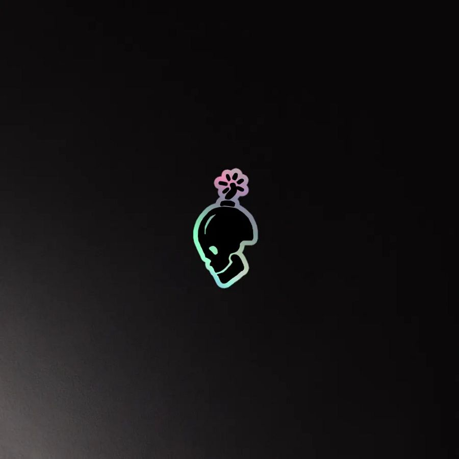 Bomb Skull holographic Sticker product image (4)