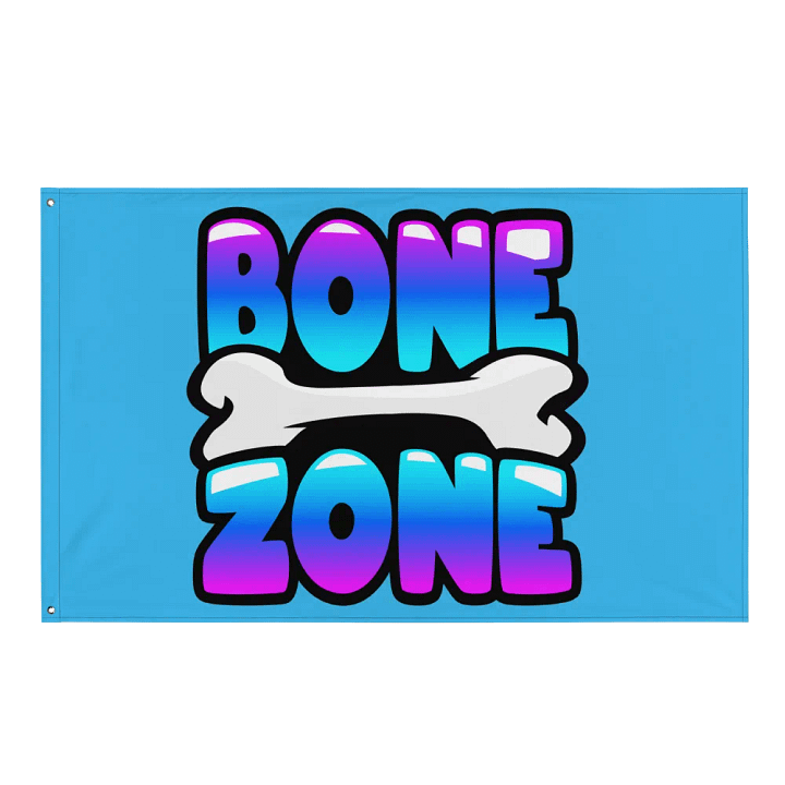 BONE ZONE FLAG (BLUE) product image (1)