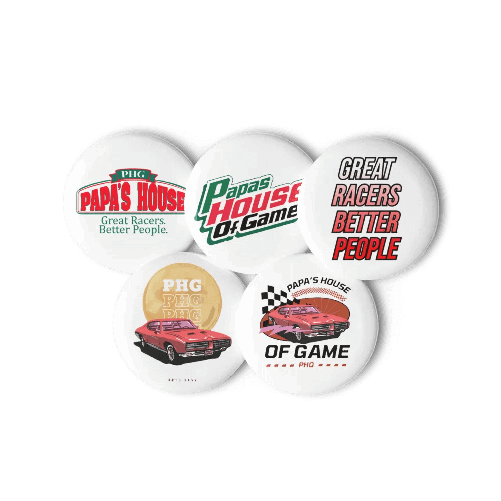 PAPA'S HOUSE Vintage Car Pin Buttons Set product image (2)