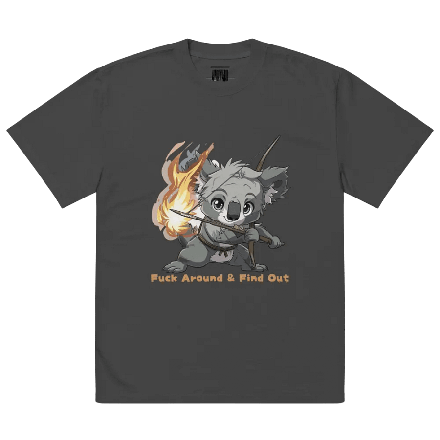 Fuck Around & Find Out Oversized Faded T-Shirt product image (3)