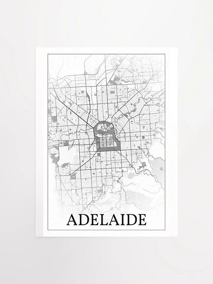 Adelaide, Australia, city map print product image (2)
