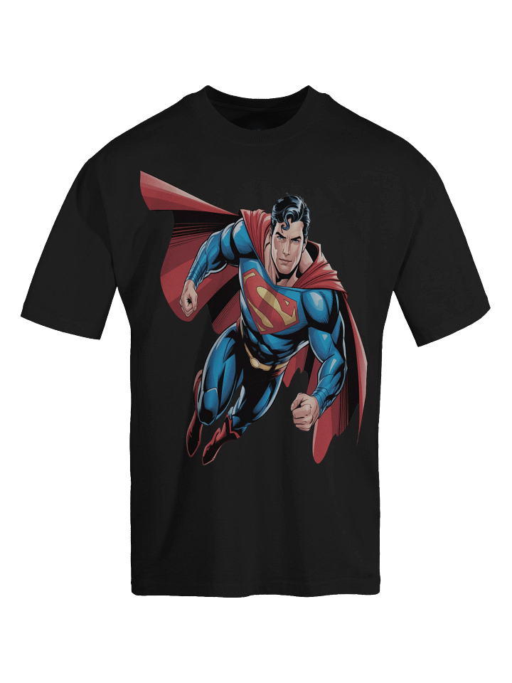 Superman Shadow Soar Oversized Faded T-Shirt product image (1)