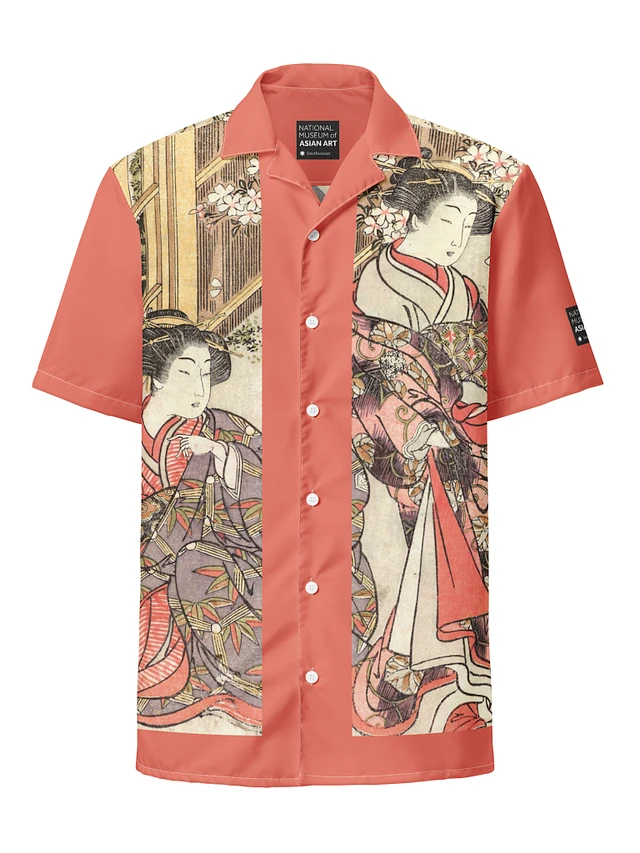 Shigemasa & Shunsho Leisure Button-Up Shirt - Red (Unisex) Image 1