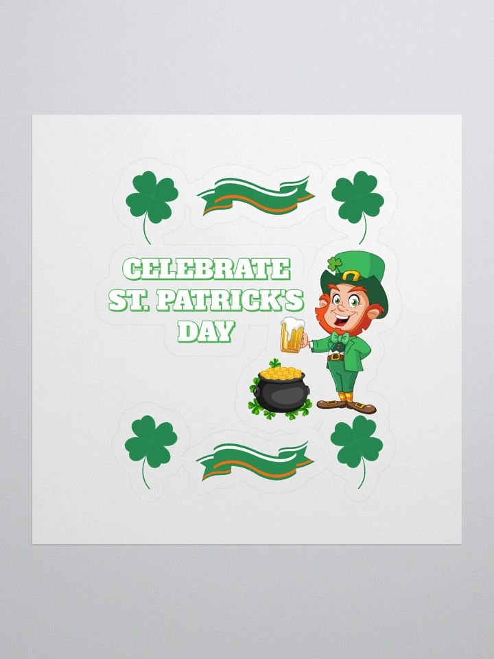 Celebrate St. Patrick's Day Holiday Sticker product image (1)