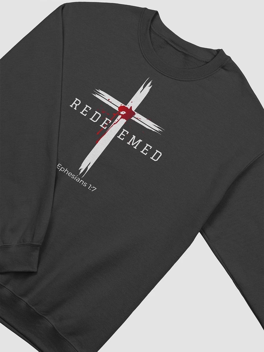 Redeemed by the blood of Jesus - Ephesians 1:7 Unisex Sweatshirt product image (3)
