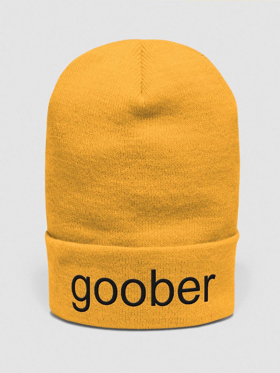 Goober (Black Text) Embroidered Beanie product image (7)