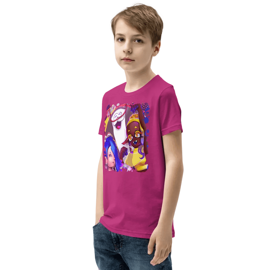 Repping the Splatlands - Colorful Game Fanart- Kid's Tee - Art by CosmicChroma product image (20)