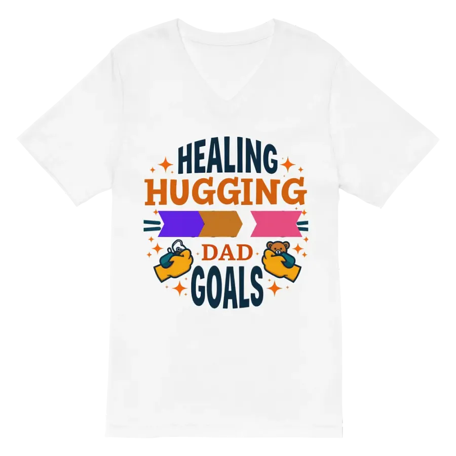Dad goals, Healing Hugging V-Neck Tee product image (6)
