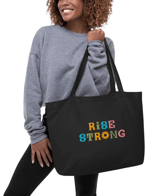 Rise Strong Tote Bag – Eco-Friendly and Inspirational product image (3)