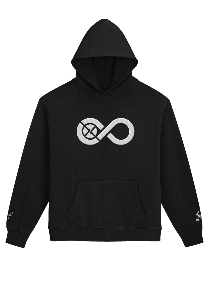 Infinity 2.0 Boxy Black Hoodie product image (1)