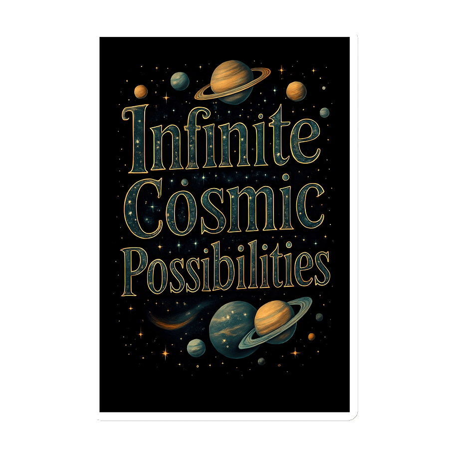 Infinite Cosmic Possibilities Cosmic Green Magnet product image (1)
