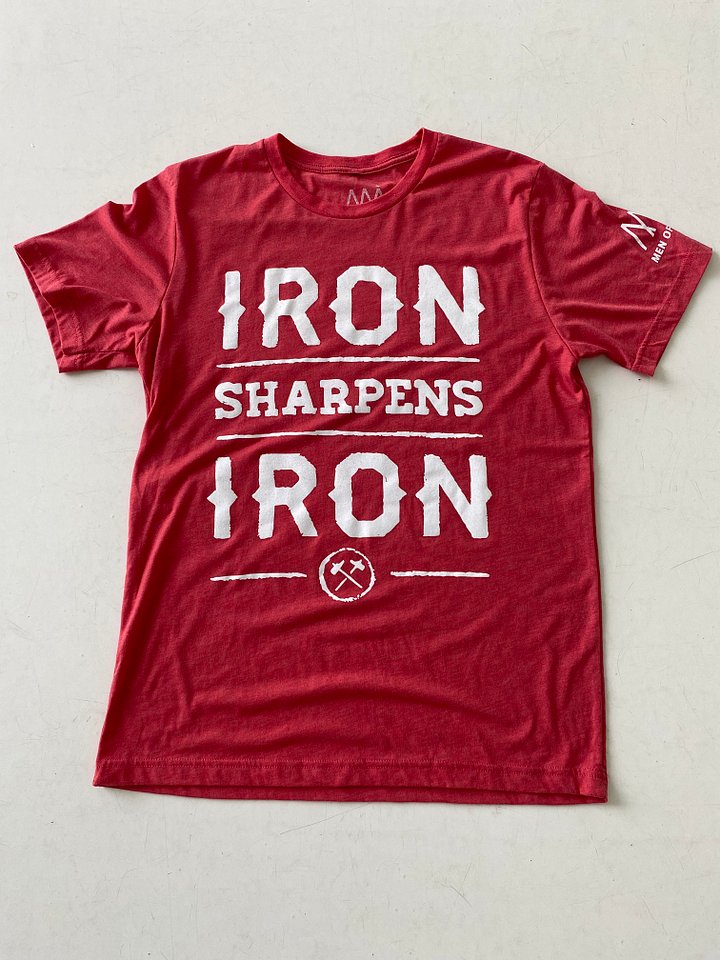 Men of Iron Red IRON SHARPENS IRON T-shirt product image (1)