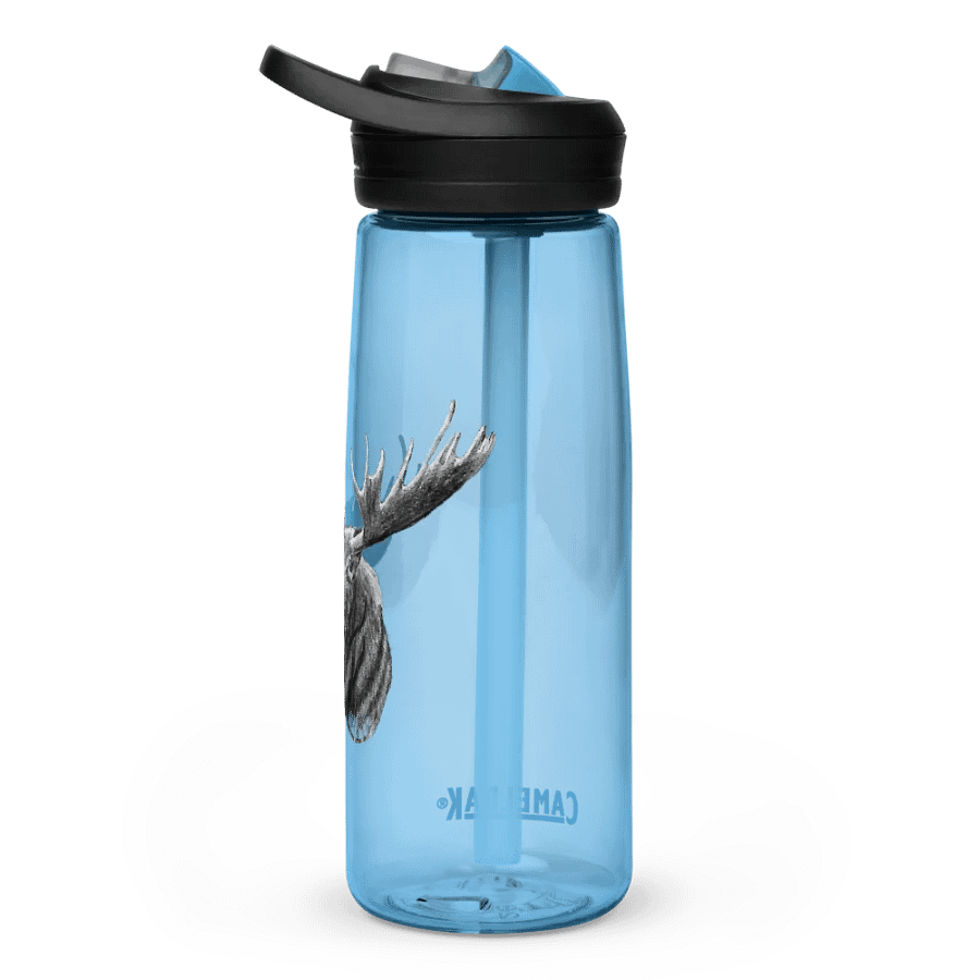 Moose Drawing Water Bottle Straw product image (61)