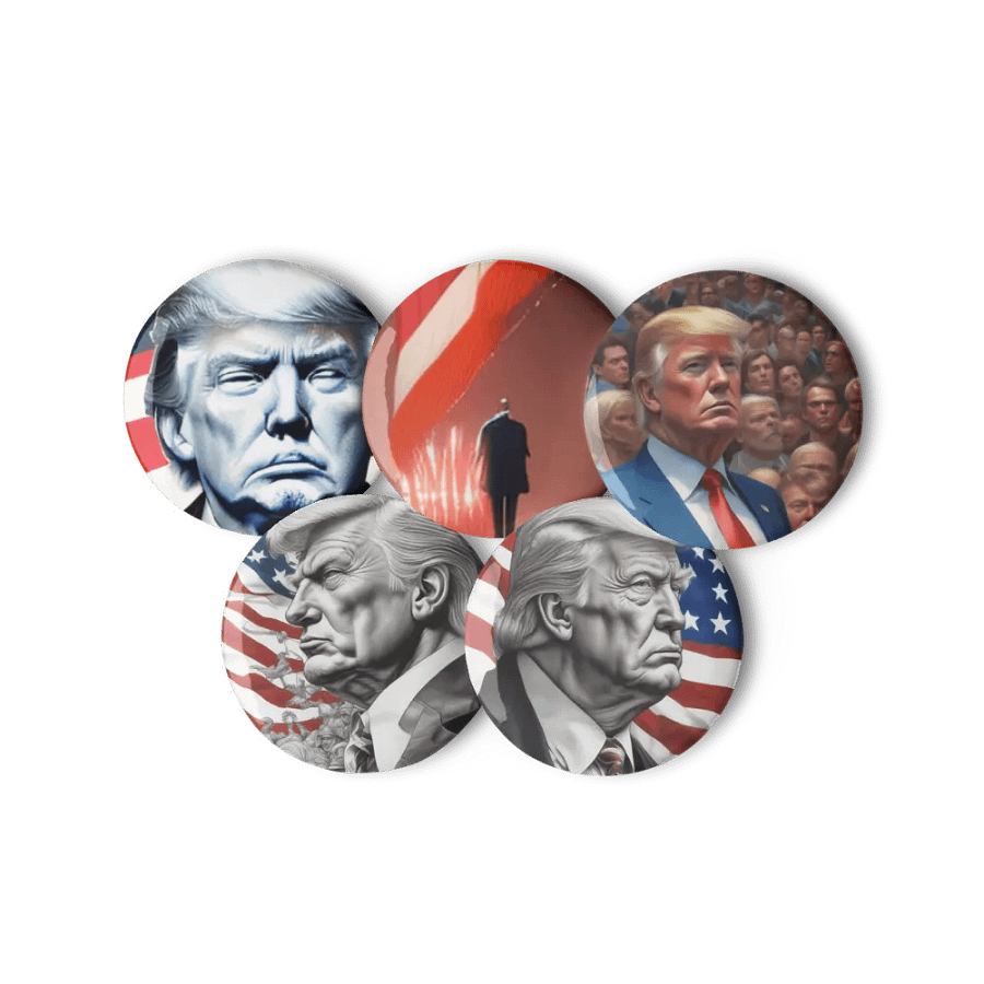 Patriotic Portrait Pin Set 3 product image (6)