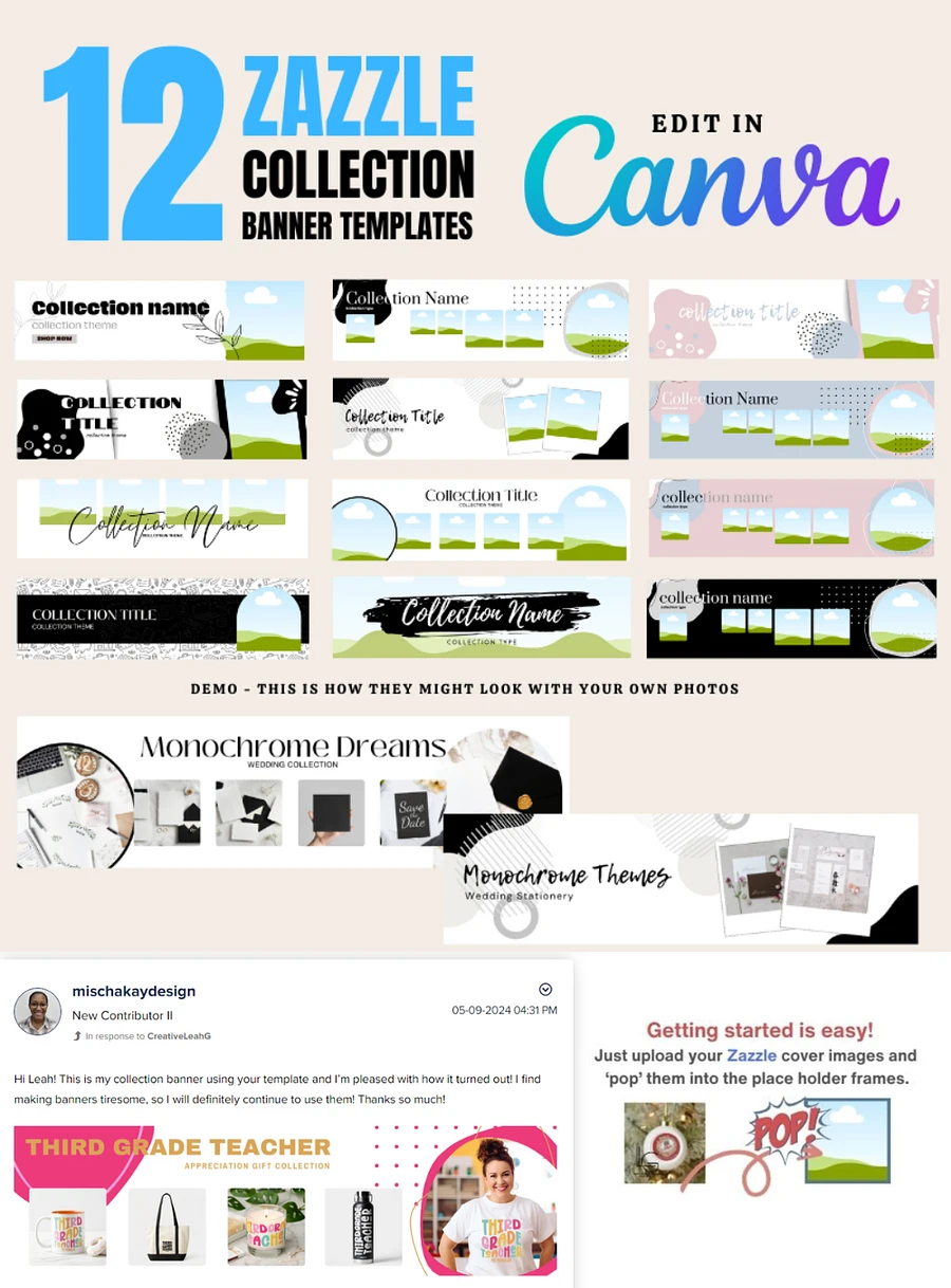 Zazzle Collection Banner Mockup Templates | Social Media Templates | Instagram product image (2)