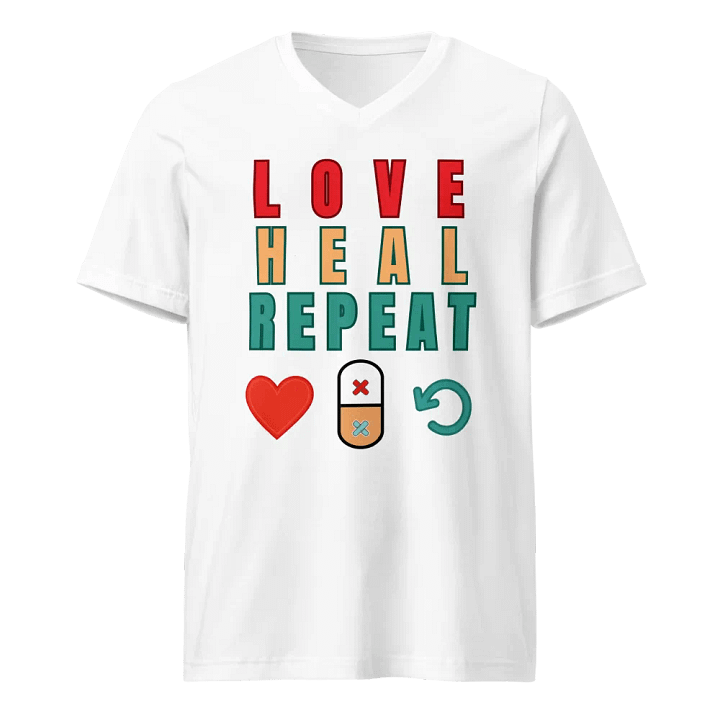 Love Heal Repeat V-Neck Tee product image (5)