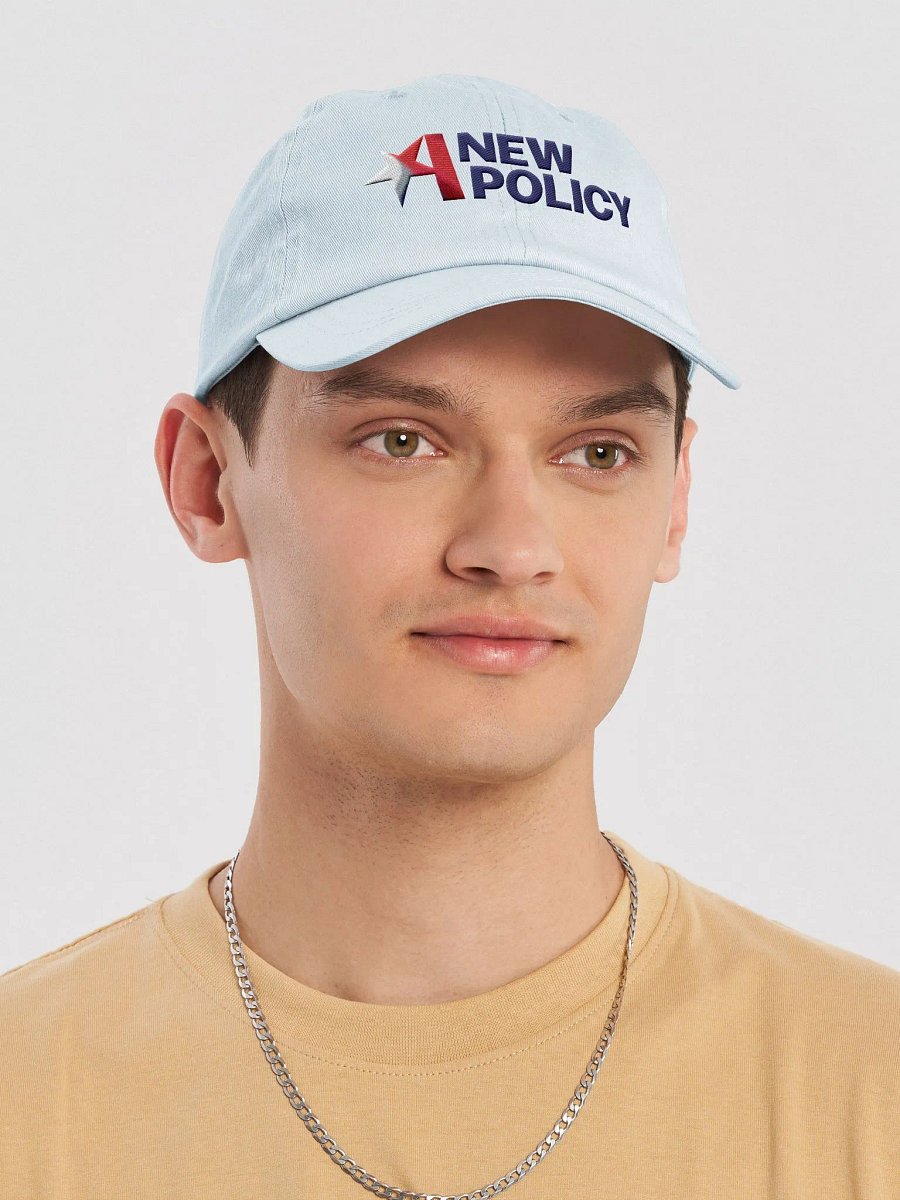 A New Policy Embroidered Cap - Light Blue product image (5)