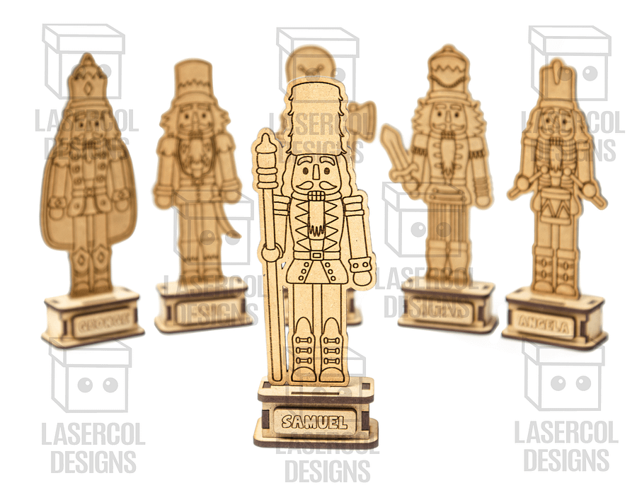 Nutcracker Set (2 Sizes, 6 Styles) - Christmas Gift - Laser Cut Files product image (8)