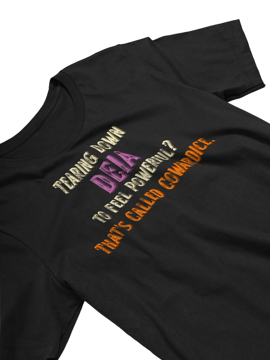 Hands Off DEIA, Tearing Down DEIA? Coward (words only), Black Tee product image (3)