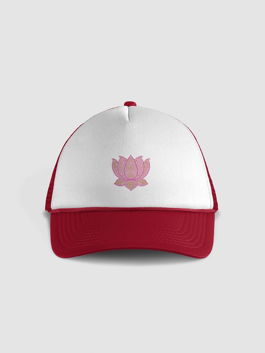 Lotus Elegance Foam Trucker Hat product image (1)