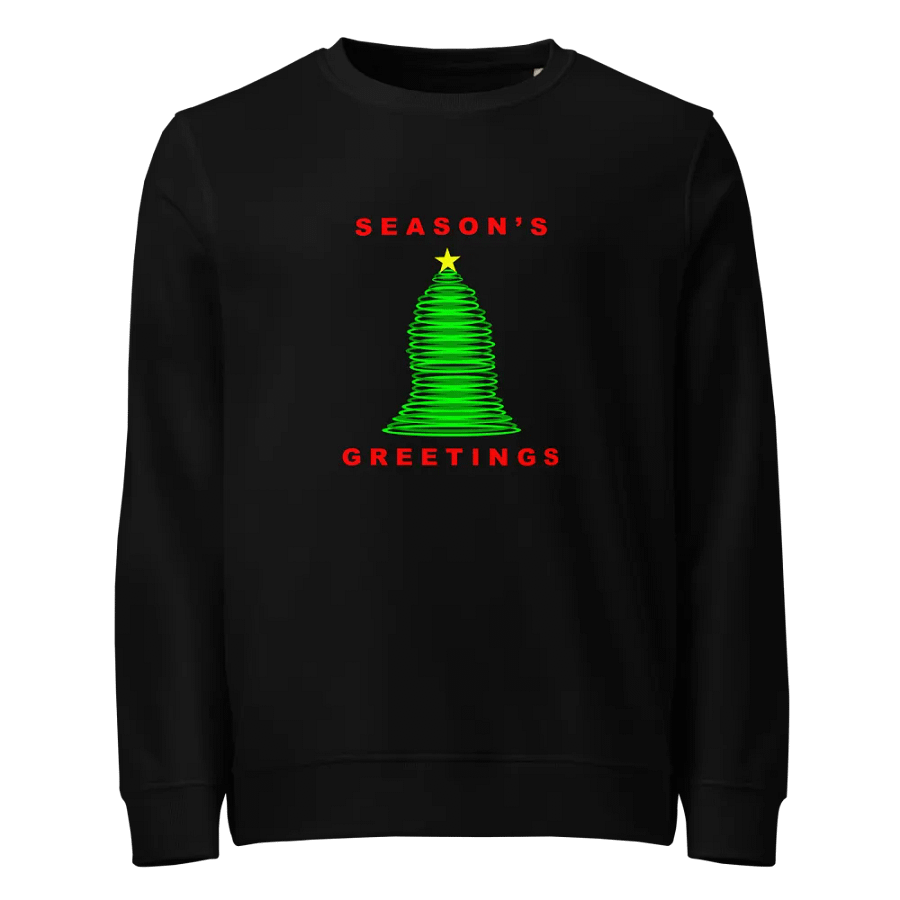 Christmas Tree With Yellow Star and Season's Greetings product image (1)