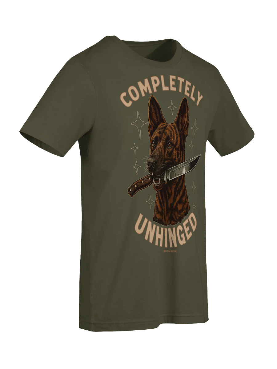 Completely Unhinged Dutch Shepherd - PREMIUM ADULT UNISEX T-SHIRT ***NEW LARGER PRINT product image (15)