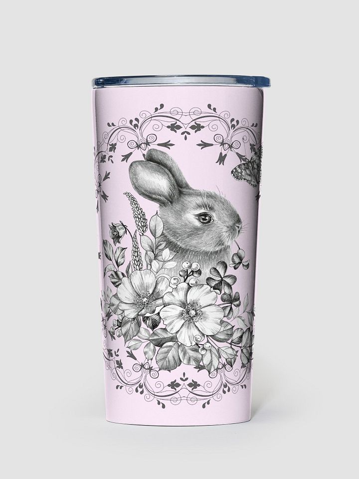 Floral Rabbit 20oz Stainless Steel Tumbler product image (1)